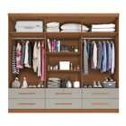 Guarda-roupa Casal 6 Portas 6 Gavetas Maximus Plus Cinamomo/a