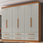 Guarda Roupa Casal 6 Portas 6 Gavetas Maximus Plus Ii Zanzini