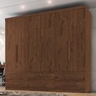 Guarda Roupa Casal 6 Portas 6 Gavetas Maximus Plus Jacarandá