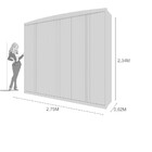 Guarda Roupa Casal 6 Portas 6 Gavetas Mdf Madrid Tcil