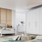 Guarda Roupa Casal 6 Portas 6 Gavetas - New Vértice-branco -