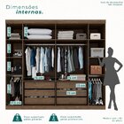 Guarda Roupa Casal 6 Portas 6 Gavetas Olímpia New Canion/off
