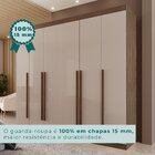 Guarda Roupa Casal 6 Portas 6 Gavetas Olímpia New Canion/off