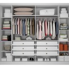 Guarda Roupa Casal 6 Portas 6 Gavetas - Orfeus-branco - Móvei