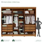 Guarda-roupa Casal 6 Portas 6 Gavetas Órion Premium Com Pés 1