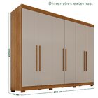 Guarda-roupa Casal 6 Portas 6 Gavetas Órion Premium Com Pés 1