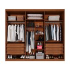 Guarda-roupa Casal 6 Portas 6 Gavetas Paraty Cinamomo/off Whi