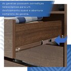 Guarda-roupa Casal 6 Portas 6 Gavetas Paraty Imbuia/off White