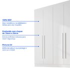 Guarda Roupa Casal 6 Portas 6 Gavetas Paris Plus  Branco