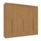 Guarda-roupa Casal 6 Portas 6 Gavetas Realeza Canela