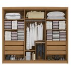 Guarda-roupa Casal 6 Portas 6 Gavetas Realeza Canela