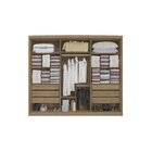 Guarda-roupa Casal 6 Portas 6 Gavetas Realeza Nogueira/macada