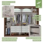 Guarda-roupa Casal 6 Portas 6 Gavetas Reali Imbuia Naturale/o