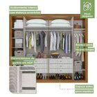 Guarda-roupa Casal 6 Portas 6 Gavetas Reali Rovere Naturale/o