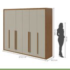 Guarda-roupa Casal 6 Portas 6 Gavetas Reali Rovere Naturale/o