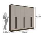 Guarda Roupa Casal 6 Portas 6 Gavetas Requinte Tcil