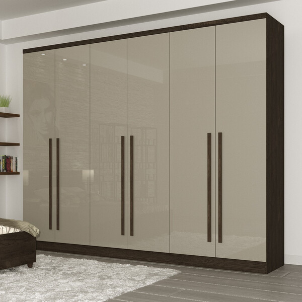 Guarda Roupa Casal 6 Portas 6 Gavetas Requinte Tcil