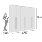 Guarda Roupa Casal 6 Portas 6 Gavetas Requinte Tcil