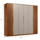 Guarda Roupa Casal 6 Portas 6 Gavetas Ripado Atrice Demartêz