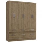 Guarda-roupa Casal 6 Portas 6 Gavetas Rp3660 Wood - Decibal M