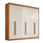 Guarda Roupa Casal 6 Portas 6 Gavetas Santiago Cinamomo/off W