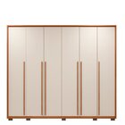 Guarda-roupa Casal 6 Portas 6 Gavetas Suburban Gold Espresso