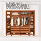 Guarda-roupa Casal 6 Portas 6 Gavetas Suburban Gold Espresso