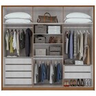 Guarda Roupa Casal 6 Portas 6 Gavetas Urban Lopas Rovere Natu