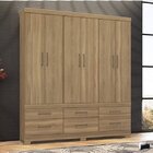 Guarda-roupa Casal 6 Portas 6 Gavetas Veneto Demobile Amendola
