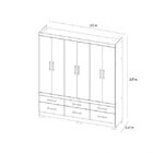 Guarda-roupa Casal 6 Portas 6 Gavetas Veneto Demobile Amendola