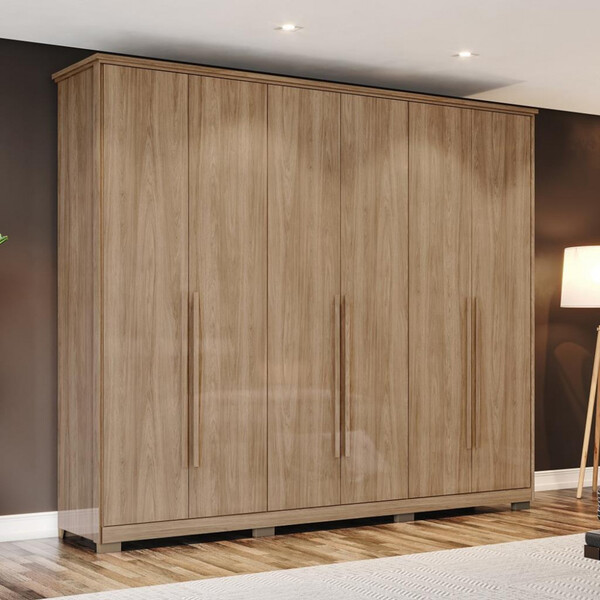 Guarda Roupa Casal 6 Portas 6 Gavetas Verona Henn