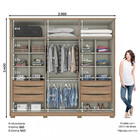 Guarda Roupa Casal 6 Portas 6 Gavetas Verona Henn