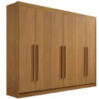 Guarda Roupa Casal 6 Portas 7 Gavetas - New Athos-cinamomo -