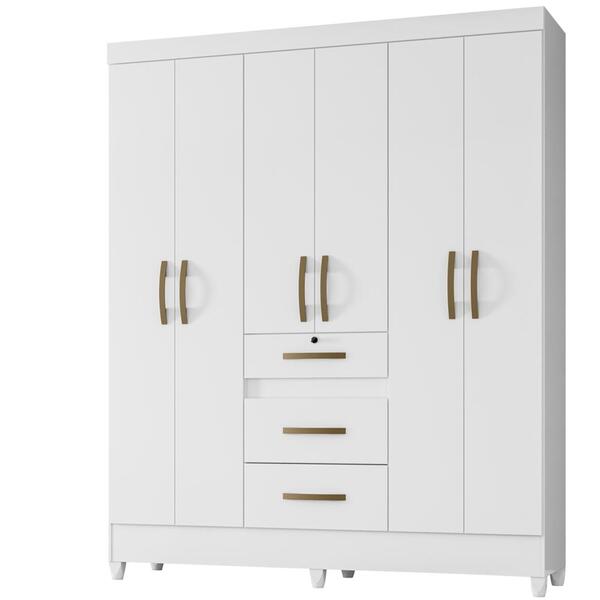Guarda Roupa Casal 6 Portas 8684 Moval