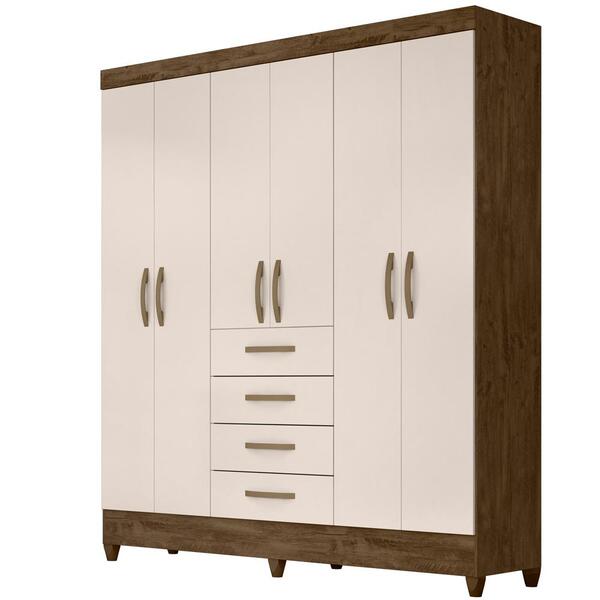 Guarda Roupa Casal 6 Portas 8963 Moval