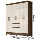 Guarda Roupa Casal 6 Portas 8993 Moval