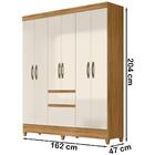 Guarda Roupa Casal 6 Portas 8993 Moval