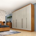 Guarda Roupa Casal 6 Portas 8 Gavetas 181cm Sevilla