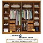 Guarda Roupa Casal 6 Portas 8 Gavetas 181cm Sevilla