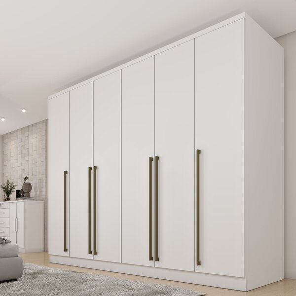 Guarda Roupa Casal 6 Portas 8 Gavetas 270cm Portugal Espresso