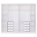 Guarda Roupa Casal 6 Portas 8 Gavetas 270cm Portugal Espresso