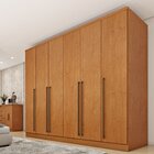 Guarda Roupa Casal 6 Portas 8 Gavetas 270cm Portugal Espresso