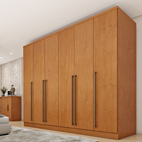 Guarda Roupa Casal 6 Portas 8 Gavetas 270cm Portugal Espresso