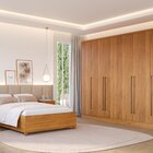 Guarda Roupa Casal 6 Portas 8 Gavetas 270cm Portugal Espresso