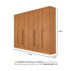 Guarda Roupa Casal 6 Portas 8 Gavetas 270cm Portugal Espresso