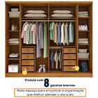 Guarda-roupa Casal 6 Portas 8 Gavetas 270cm Sevilla