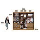 Guarda Roupa Casal 6 Portas 8 Gavetas Cairo Novo Horizonte Cu