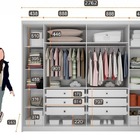 Guarda Roupa Casal 6 Portas 8 Gavetas - Coimbra-branco - Móve