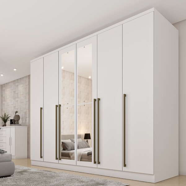 Guarda Roupa Casal 6 Portas 8 Gavetas Com Espelho Portugal 27