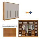 Guarda Roupa Casal 6 Portas 8 Gavetas Com Espelho Portugal 27